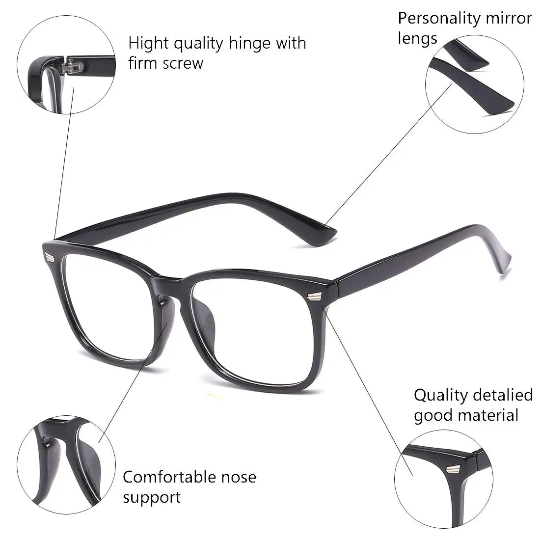 Lunettes Anti-Lumière Bleu Homme